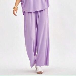 Dear Scarlett Lavender Wide-Leg Pants Size XL